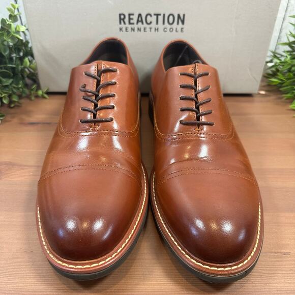Kenneth Cole Reaction Men's Klay Flex Cap Toe Oxfords Size 12 - Picture 3 of 10